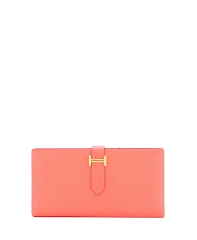 Pre-Owned Hermes Long Bearn Wallet Epsom