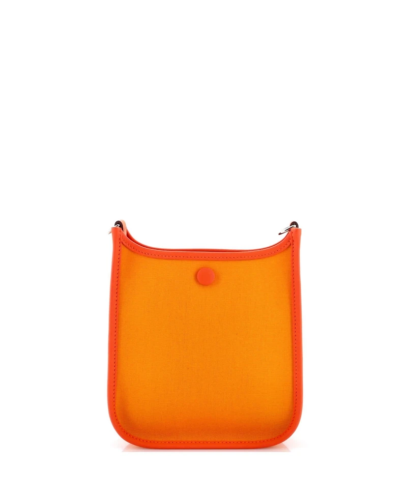 Pre-Owned HERMES Tpm Neo Evelyne Bag Toile and Leather