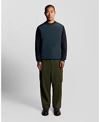 Lyle & Scott Men's Half Raglan Hybrid Long Sweatshirt.