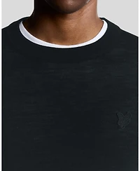 Lyle & Scott Men's Tonal Eagle Merino Crew Neck Sweater