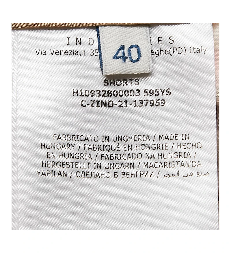 Pre-Owned Moncler Women's Beige Camouflage Print Cotton Shorts