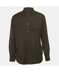 Pre-Owned Tom Ford Men's Black Cotton Long Sleeve Shirt