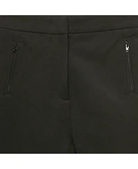 Pre-Owned Moncler Women's Black Gabardine Trousers
