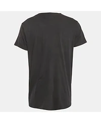 Pre-Owned Tom Ford Men's Black Cotton Knit Front Pocket Crew Neck T-Shirt