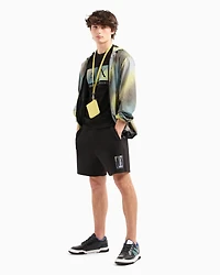 A|X Armani Exchange Men's Regular-Fit Gradient Box Logo Graphic T-Shirt