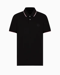 A|X Armani Exchange Men's Regular-Fit Tipped Pique Polo Shirt