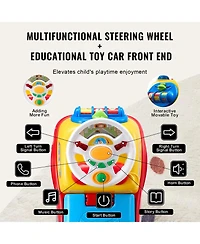 Sugift Kids Balance Bike with Rotatable Handlebar and Adjustable Seat Height - Blue