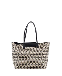 Pre-Owned Salvatore Ferragamo Medium Gancini Travel Tote Gancini Jacquard