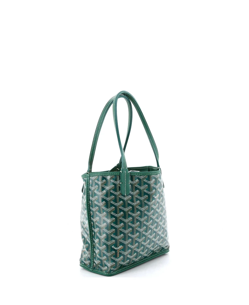 Pre-Owned Goyard Mini Anjou Reversible Tote Coated Canvas