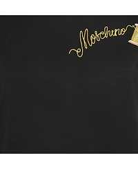 Pre-Owned Moschino Women's Couture Logo Embroidered Cotton Half Sleeve T-Shirt