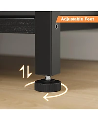 gaomon 6 Tier Narrow Bookcase Tall Skinny Bookshelf Rustic Corner Shelf Small Bookshelves Industrial Bookcase for Bedroom, Living Room, Home Office