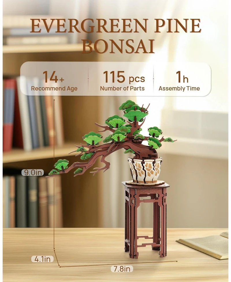 Robotime 3D Puzzles Wooden Puzzle Model Kits to Build Home Decoration Creative Gifts Valentine's Day Birthday Gifts,