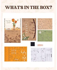 Robotime 3D Puzzles Tulip Diy Model Building Kits Artificial Flower Toys for Thanksgiving Mother's Valentine's Day