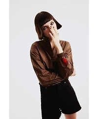 Pcfg Women's Parachute Cropped Polyester Sweatshirt