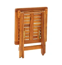 vidaXL Sun Loungers 2 pcs with Table and Cushions Solid Wood Acacia