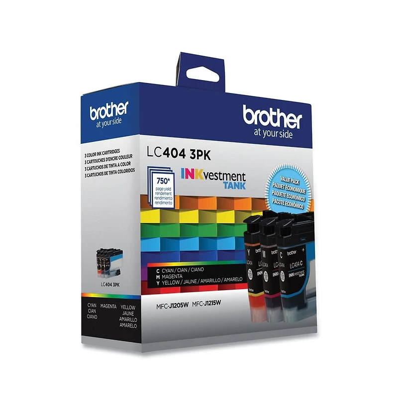 Brother LC4043PK INKvestment 750 Page-Yield Ink - Cyan/Magenta/Yellow (3/Pack