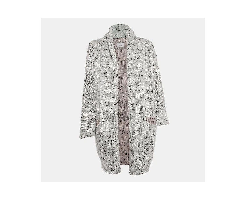 Pre-Owned Zadig & Voltaire Women's Grey Knit Open Front Cardigan