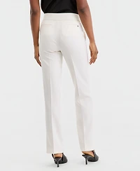 Anne Klein Women's Mid-Rise Pull-On Straight Pants