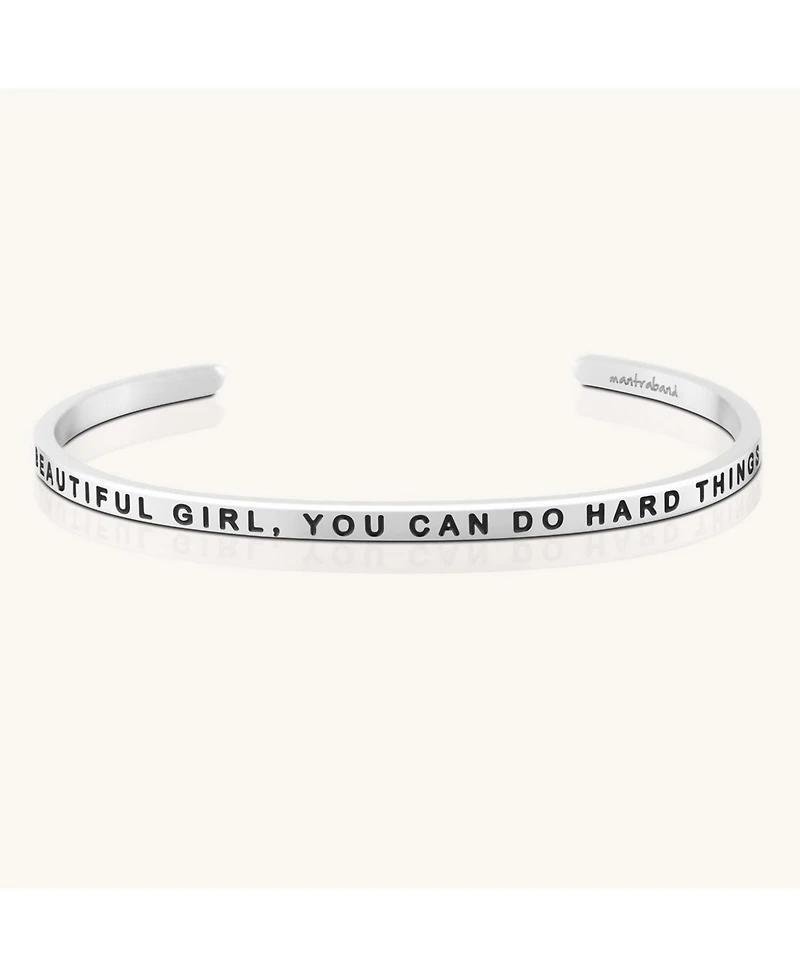 Mantra Gold Beautiful Girl You Can Do Hard Things Bracelets