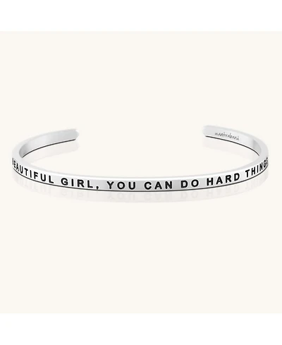 Mantra Gold Beautiful Girl You Can Do Hard Things Bracelets