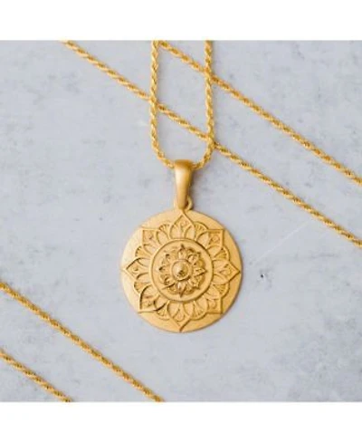 Mandala I Am Grateful Jewelry Necklace Gold / Original