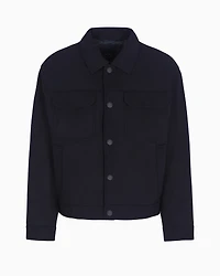 A|X Armani Exchange Men's Wool-Blend Shirt Jacket