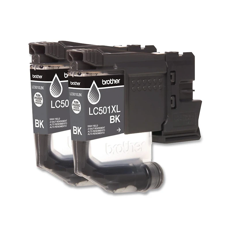 Brother LC501XL2PKS 500 Page-Yield High-Yield Ink - Black (2/Pack