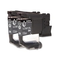 Brother LC501XL2PKS 500 Page-Yield High-Yield Ink - Black (2/Pack