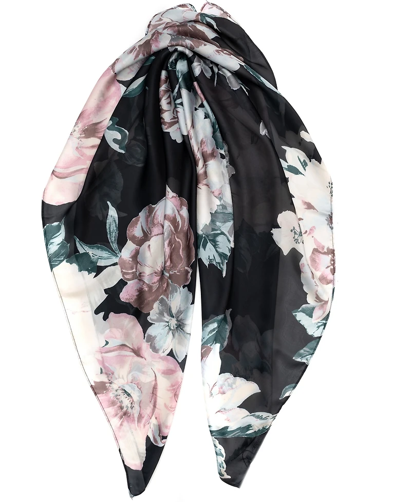 Vince Camuto Painterly Rose Square Scarf