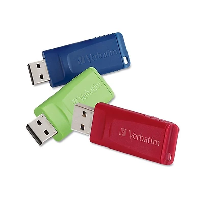 Verbatim 99811 32 Gb Store 'n' Go Usb Flash Drive - Assorted Colors (3/Pack)