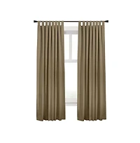 Commonwealth Ventura Tab Top Curtain Panel Pair Window Dressing each - 78x84", Pebble