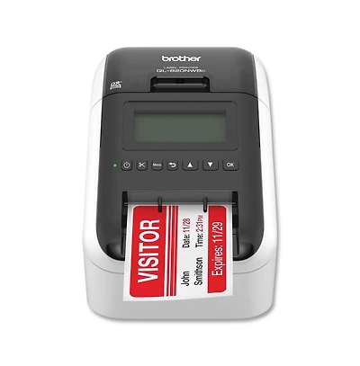 Brother Ql-820NWBC 5 in. x 5.7 in. x 9.2 in. 110 Labels/min Print Speed Ultra Flexible Label Printer
