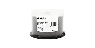 Verbatim 94917 4.7 Gb 16x Dvd R Recordable Disc - White (50/Pack