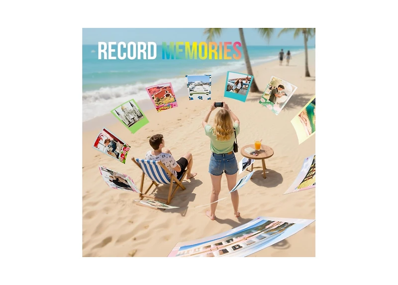 Nelko PP01 Instant Smartphone Photo Printer, Portable Mini Color Wireless Mobile Printer, Bluetooth Compatible with iOS & Android Devices, Purple