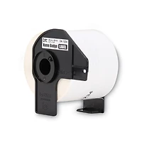 Brother DK1234 2.3 in. x 3.4 in. Die-Cut Name Badge Labels - White (1-Roll