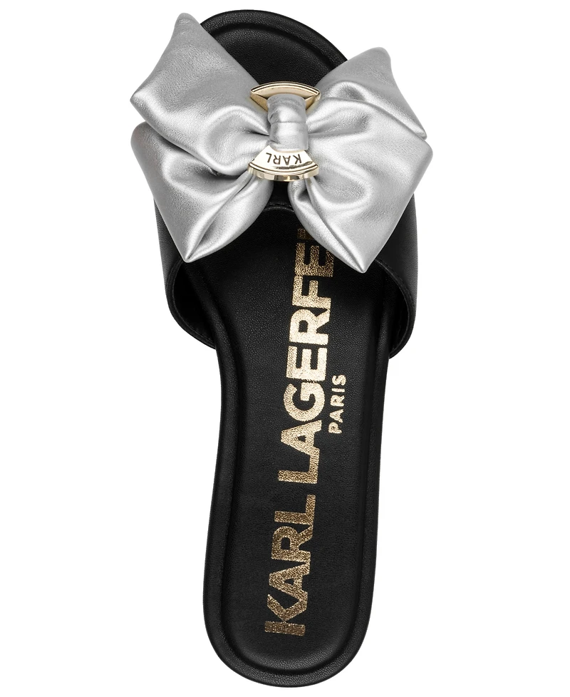 Karl Lagerfeld Paris Women's Ciaran Flat Slide Sandals