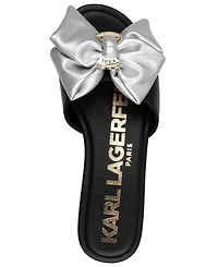 Karl Lagerfeld Paris Women's Ciaran Flat Slide Sandals