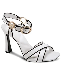 Karl Lagerfeld Paris Women's Daelin Square Toe Sandals