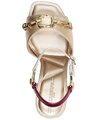 Karl Lagerfeld Paris Women's Danessa Buckle Sandals