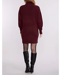 Motherhood Maternity Maternity Motherhood Long Sleeve Turtleneck Sweater Tunic Dress