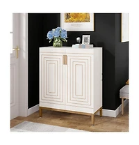 Slickblue Compact Shoe Storage Cabinet for Hallway and Foyer