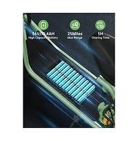 Everyfun 550W Electric Scooter with Seat for Adult, 12 inch Commuter Electric Scooter with Dual Shock Absorbers and Double Baskets