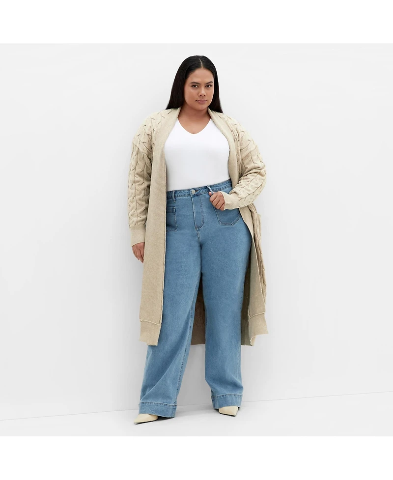 City Chic Plus Charissa Cardigan