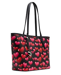 Betsey Johnson Bubble Hearts Medium Tote Bag