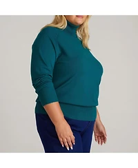 Universal Standard Women's Plus Savvy Fine Knit Raglan Turtleneck