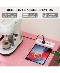 Gaomon 63'' Wooden Modern Chest 9 Drawer Dresser, Dresser with Power Outlet