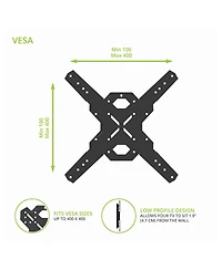 Kanto PS400SG Stainless Steel Full-Motion Single Stud Outdoor Mount for 30” - 70” TVs
