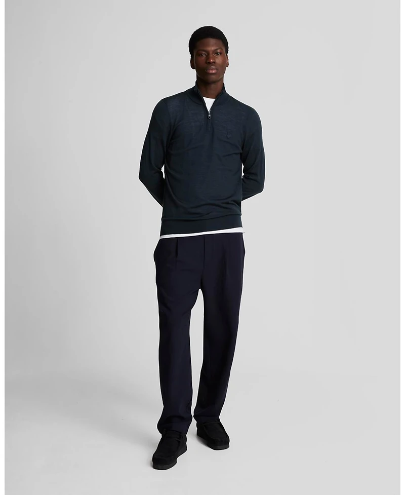 Lyle & Scott Men's Eagle Merino Quarter Zip Sweater
