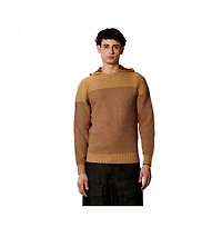 Campus Sutra Men's Hive-Jacquard Knit Hooded Sweater