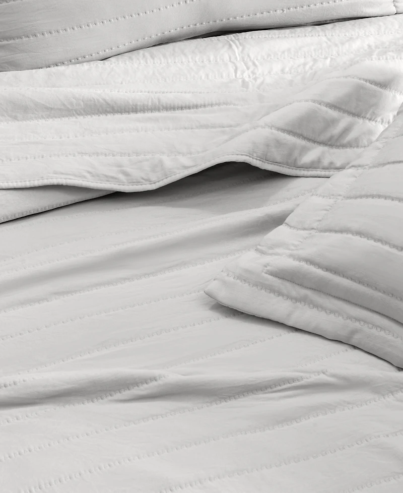 Linery & Co. Channel Stitch Microfiber Quilt Set With Shams